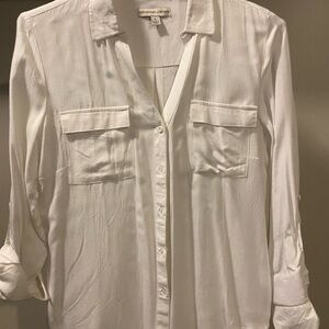 Alexander Jordan White Button-Down Utility Shirt